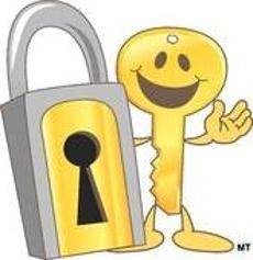 padlock and key